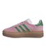Baskets Motif/style Plateforme Gazelle Femme Rose Vert Adidas-4