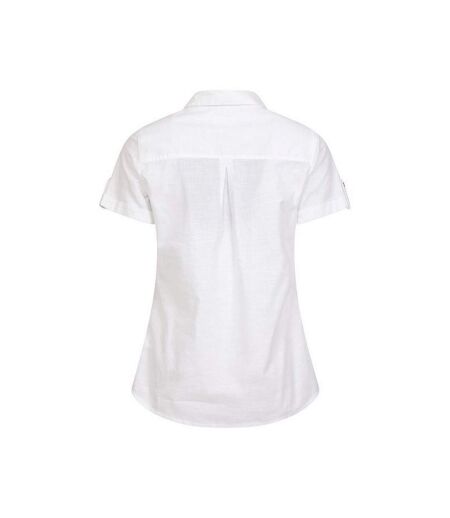 Womens/ladies Coconut Short-sleeved Shirt White Mountain Warehouse
