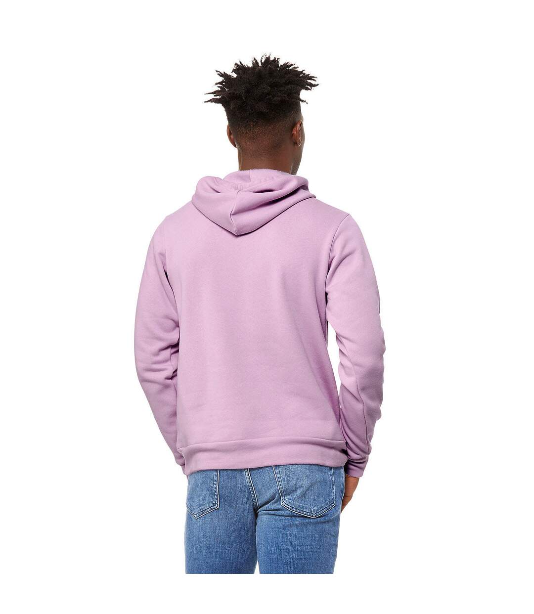 Sweatshirt polaire à capuche unisexe lilas Bella + Canvas