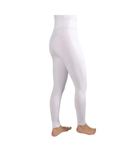 Collant D´équitation Melton Femme Blanc HyPERFORMANCE