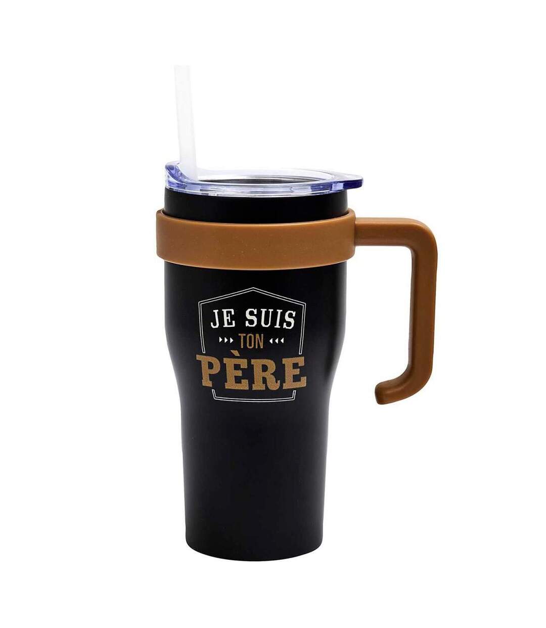 Mug de Transport en Inox Je Suis Ton Père 60cl Noir-1