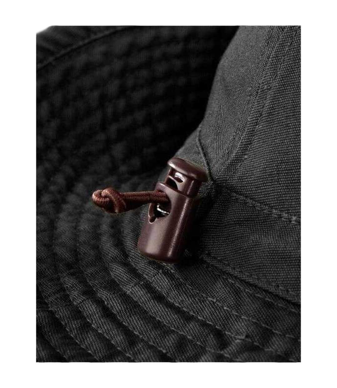 Chapeau D'été Uni En Toile Avec Sangle Ajustable Outback Adulte Noir Beechfield-3