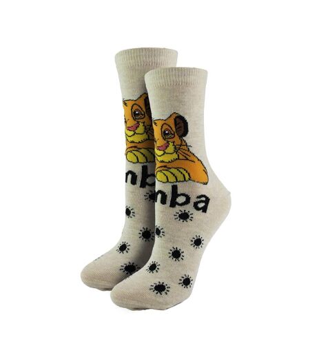 Ladies Disney Simba Socks | Novelty Lion King Socks | Disney Gifts for Her