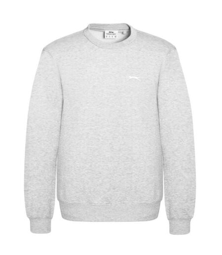 Mens Fleece Crew Neck Sweatshirt Charcoal Marl Slazenger