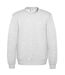 Mens Fleece Crew Neck Sweatshirt Charcoal Marl Slazenger-2