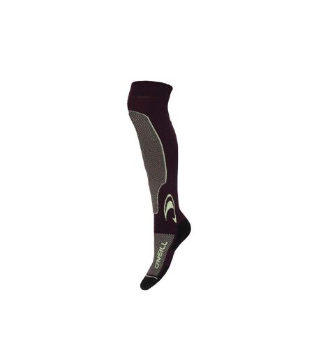Chaussettes De Ski Motif/style Logo Adulte Noir Gris Argent O´Neill