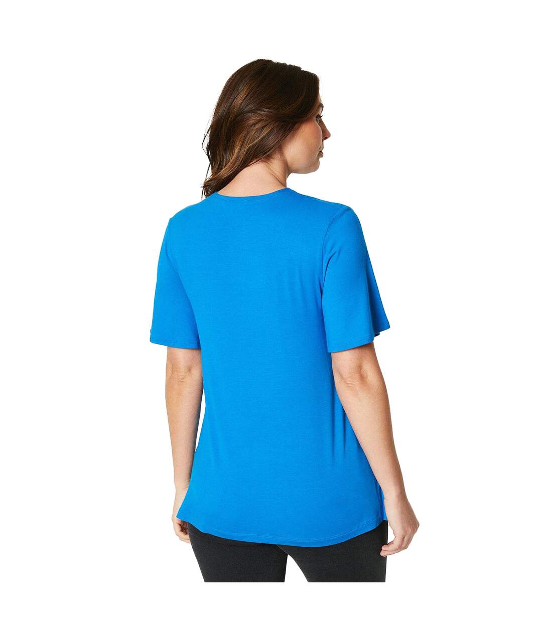 T-shirt femme bleu Principles-2