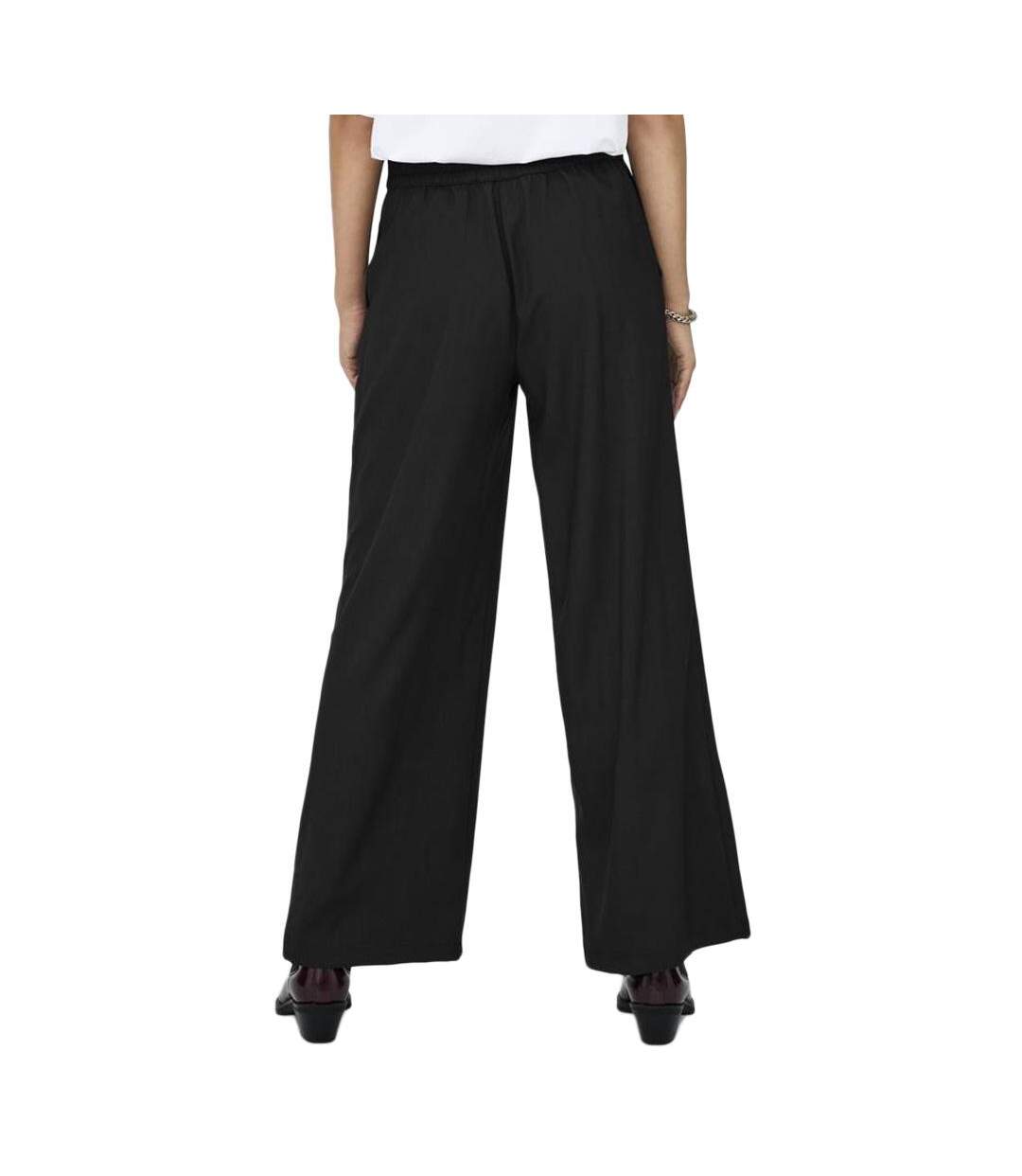 Pantalon fluide noir femme jdy dora-2