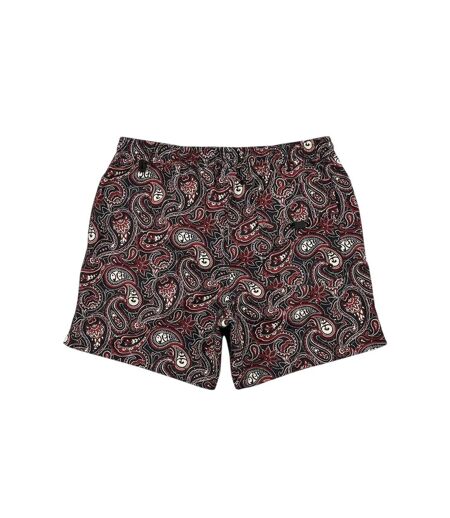 Short De Bain Natation Homme Noir Imprimé Pretty Green
