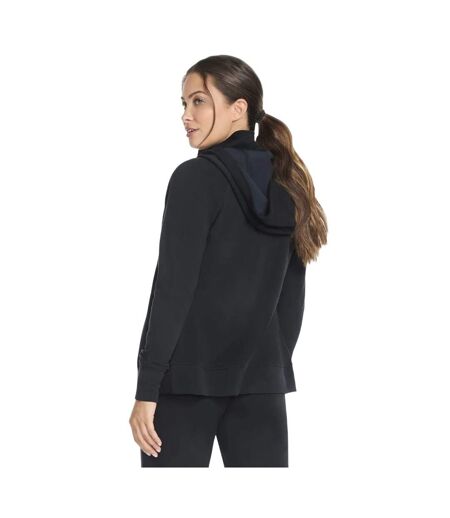 Womens/ladies skechluxe elevate hooded jacket black Skechers