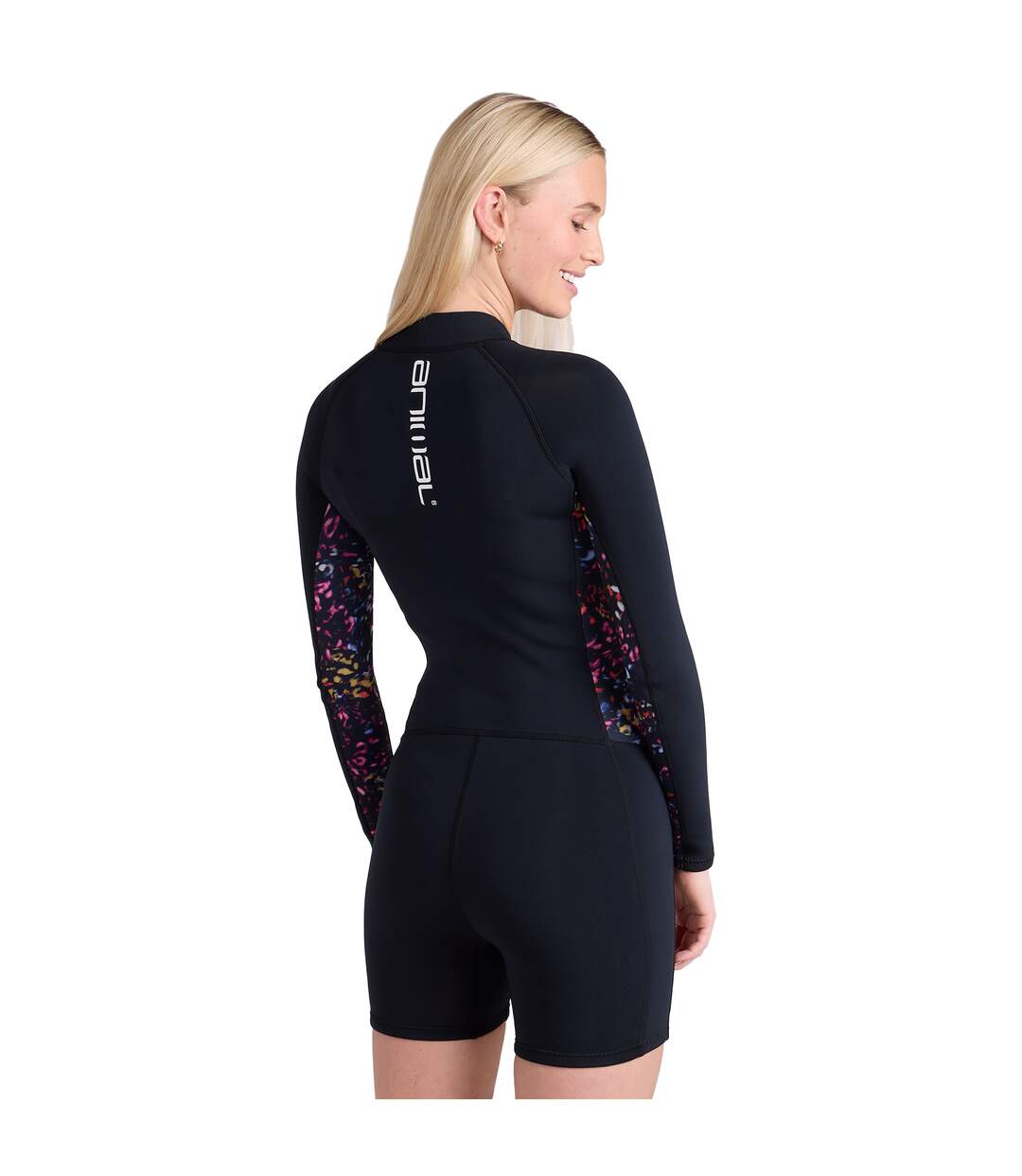 Womens/ladies soleil wetsuit black Animal-2
