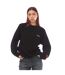 Womens/ladies Ctnmb Knitted Crew Neck Oversized Sweatshirt Black White Heron Preston-1