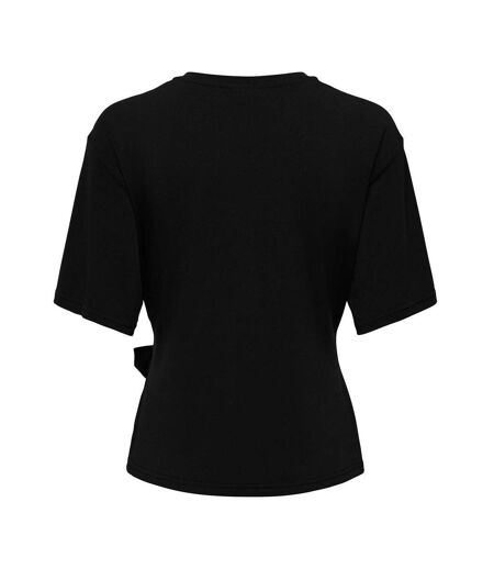 T-Shirt noir femme jdy dea life
