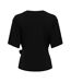 T-Shirt noir femme jdy dea life-2