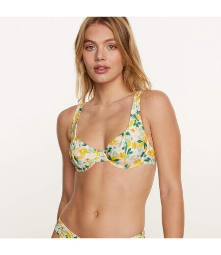 Maillot de bain armaturé jaune Capeline