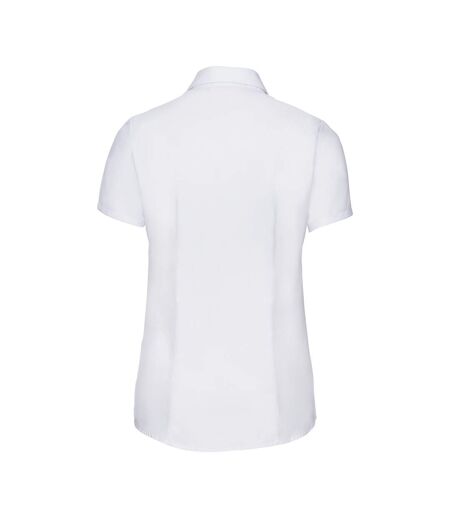Chemisier Manches Courtes Motif/style Uni Femme Blanc Russell Collection