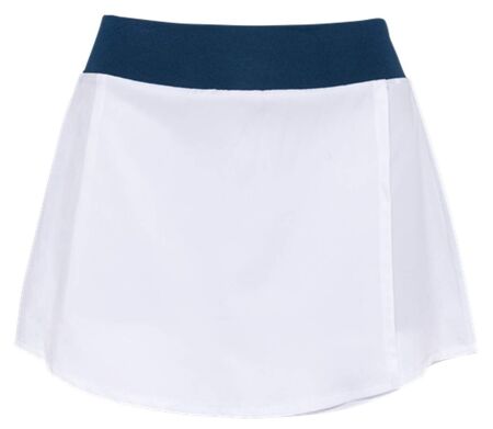 Jupe de padel avec short intégré - Femme - PA1031 - blanc et bleu marine
