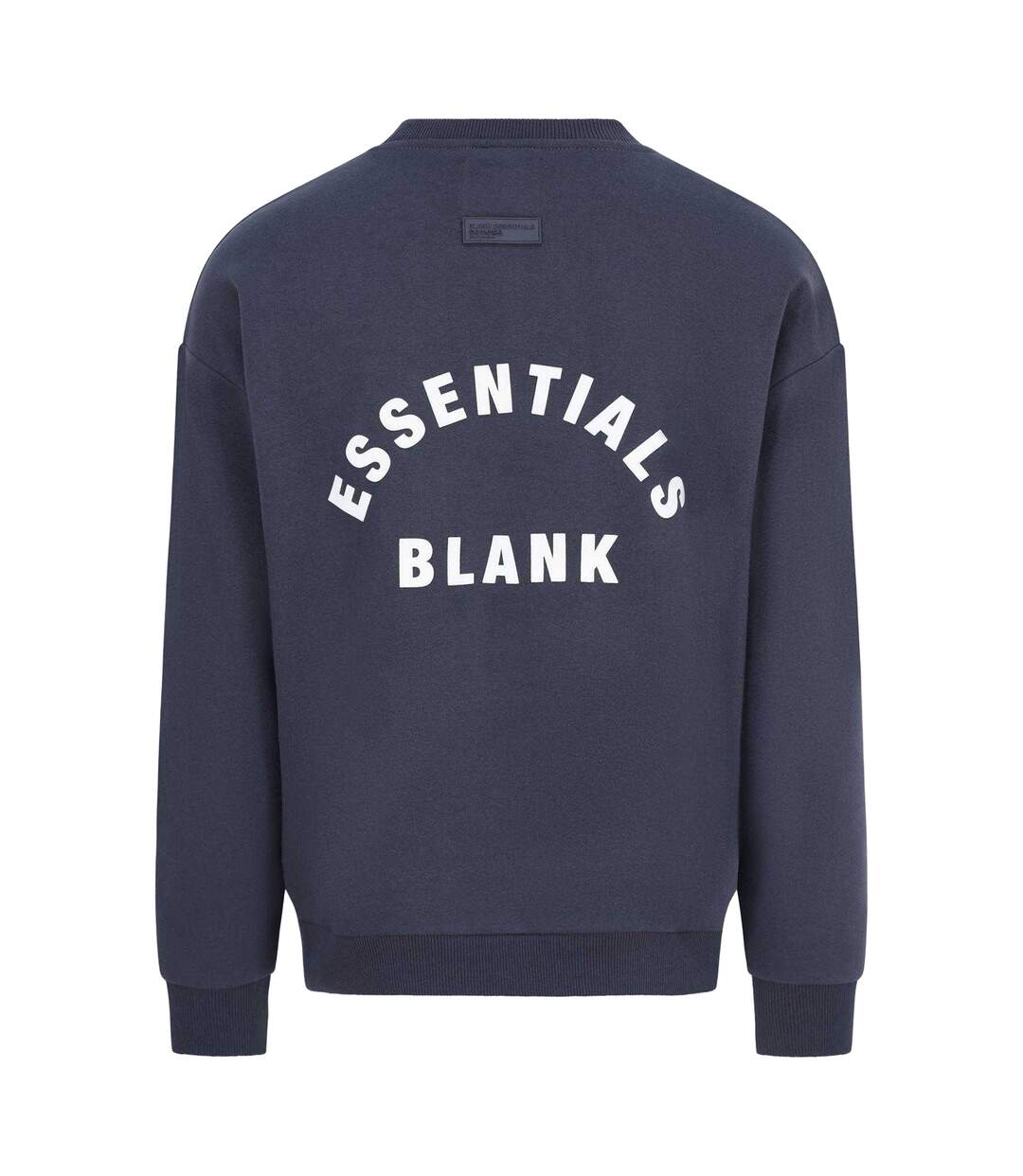 Sweat Motif/style Arc Homme Gris Foncé Blank Essentials-3