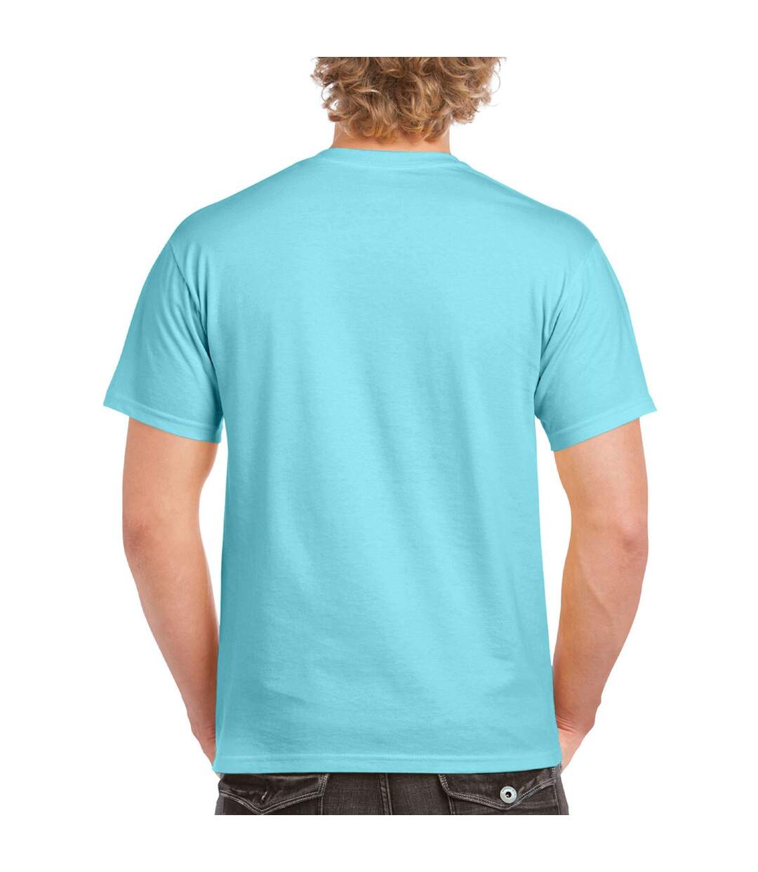 T-shirt Adulte Bleu Lagon Gildan Hammer-3