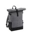 Sac À Dos Block Taille Unique Gris Chiné Noir Bagbase-1