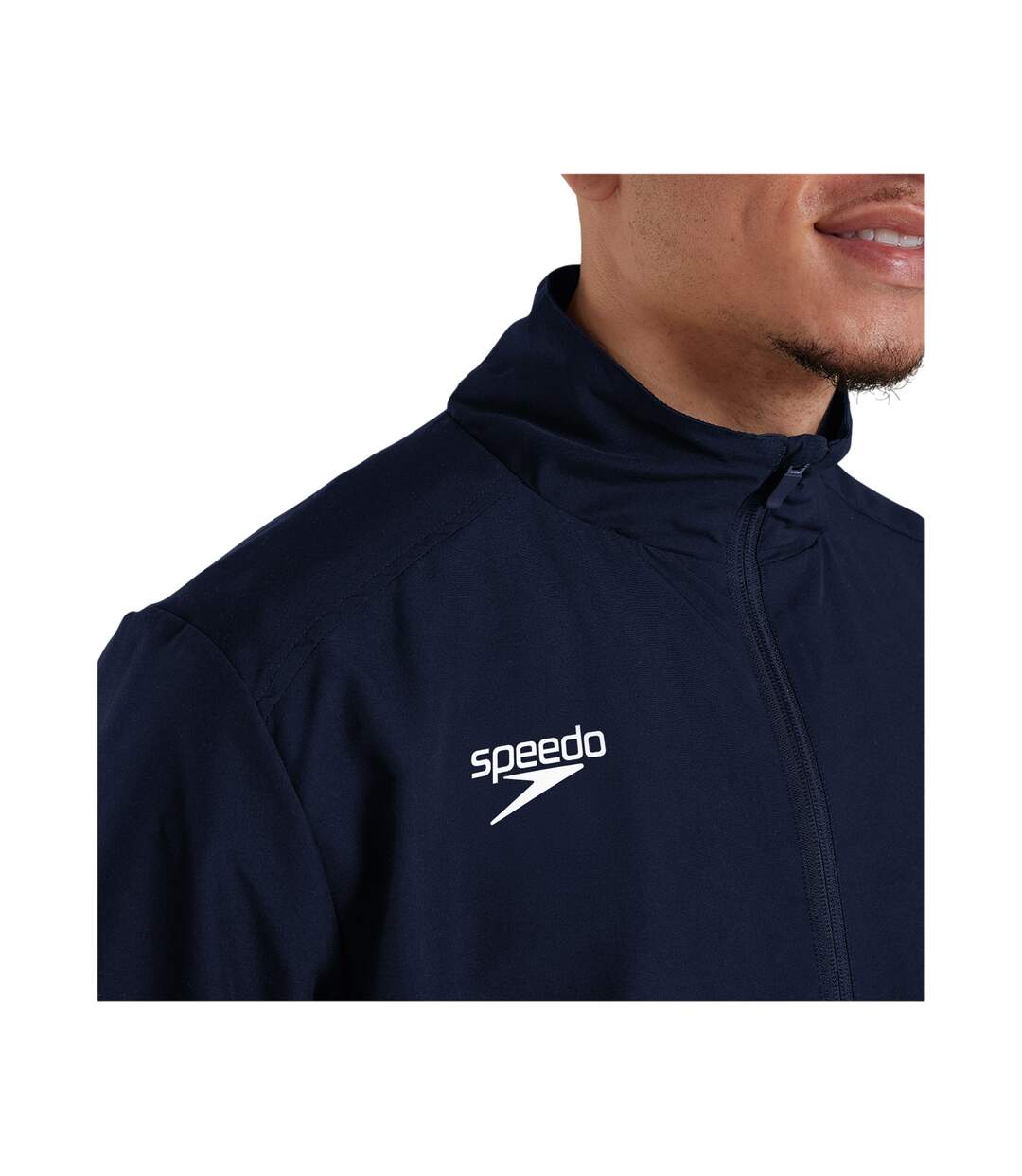Mens Club Logo Track Jacket Navy Speedo-4