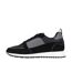 Mens Leather Low Cut Trainers Black Loyalti-3