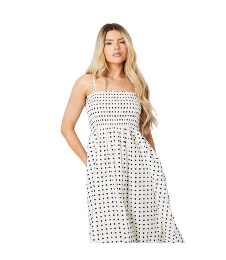 Robe mi-longue femme blanc cassé Dorothy Perkins