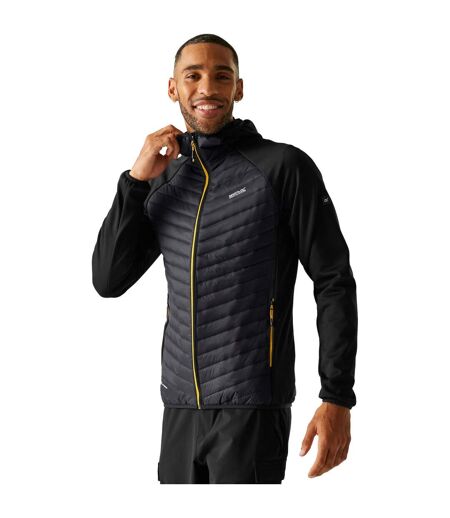 Mens Andreson Hybrid Jacket Black Yellow Regatta