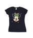 Disney Femme/Les femmes Minnie Mouse Happy Christmas - T-shirt en coton (Bleu marine) - UTBI48836-1