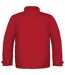 B&c Mens Real+ Premium Windproof Thermo-isolated Jacket Revêtement Pu Imperméable Rouge B And C-1