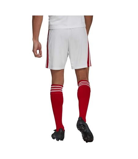 Short Squadra Homme Blanc Rouge Adidas