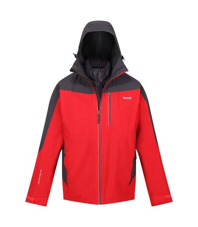 Veste imperméable wentwood homme rouge danger / cendre Regatta