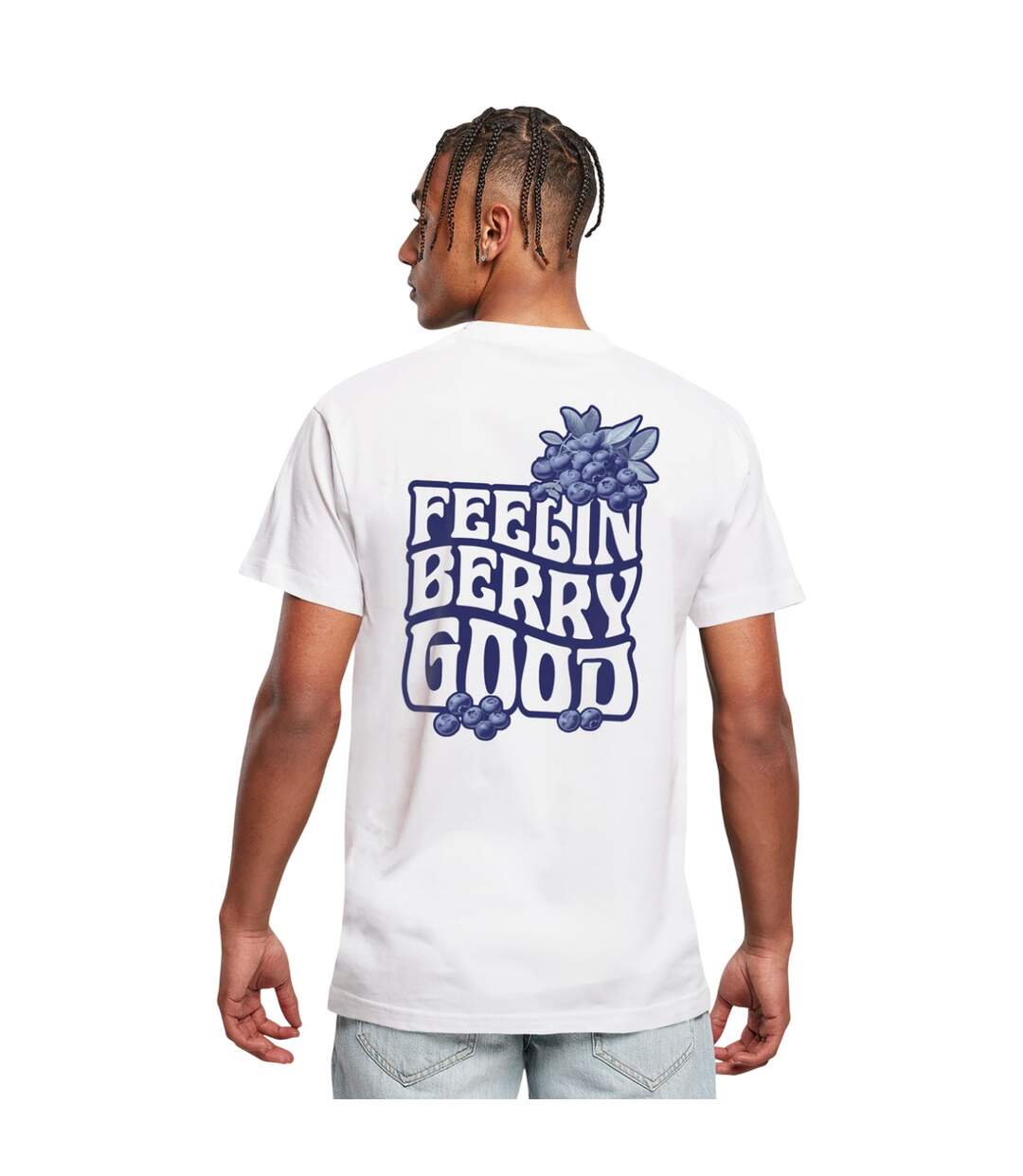 T-shirt Hommes Berry Good Blanc Mister Tee-4