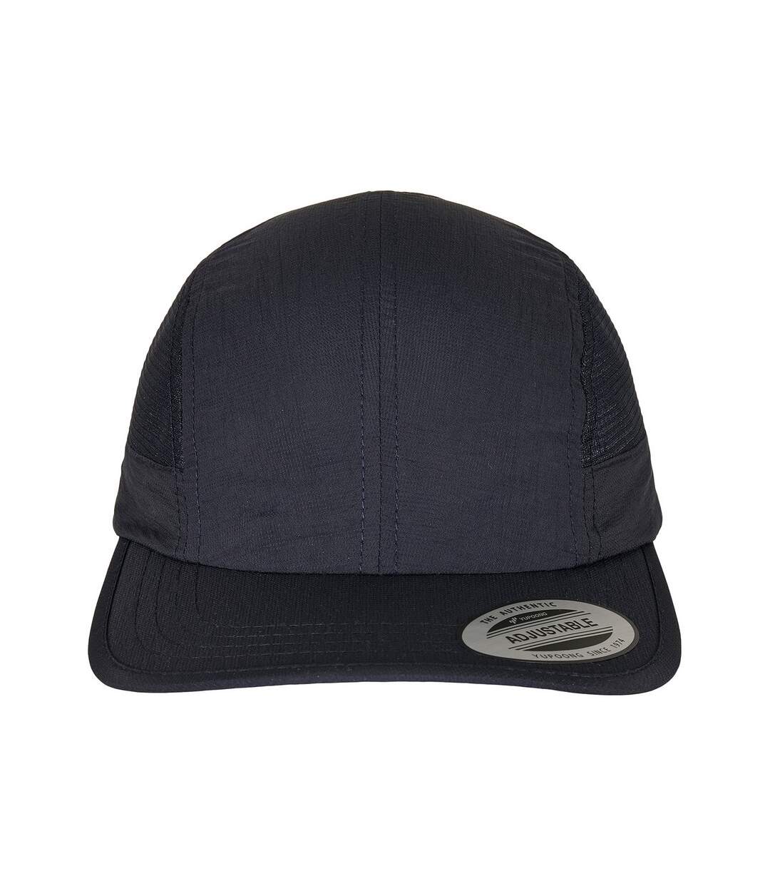Unisex adult nylon snapback cap black Flexfit-4