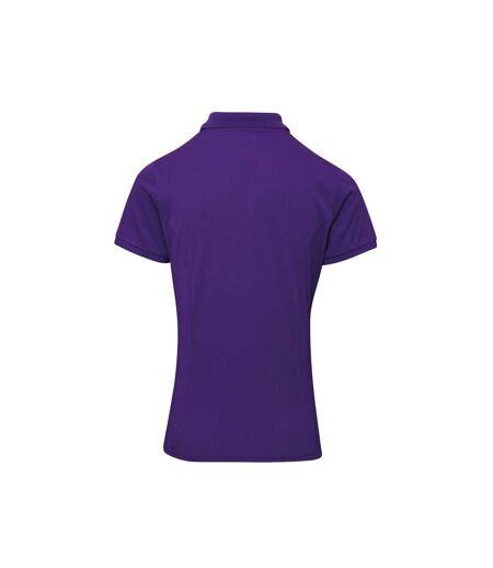 Polo coolchecker plus femme violet Premier