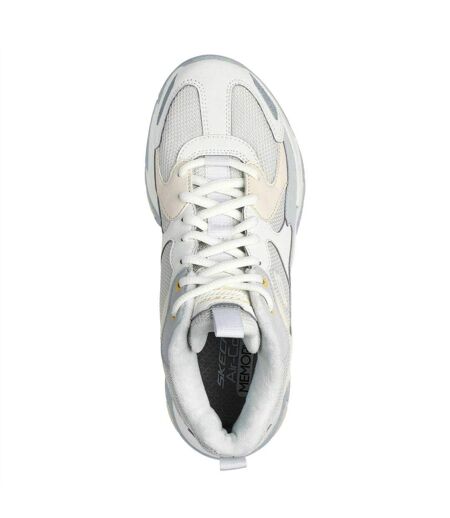 Womens/ladies Staminav3 Mesh Trainers Grey Skechers