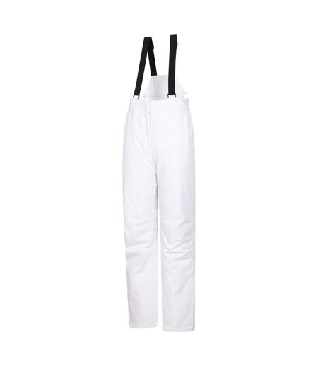 Womens/ladies moon slim leg ski trousers white Mountain Warehouse