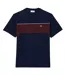 T-shirt Style Bloc De Couleurs Homme Bleu Marine Rouge Lacoste-2