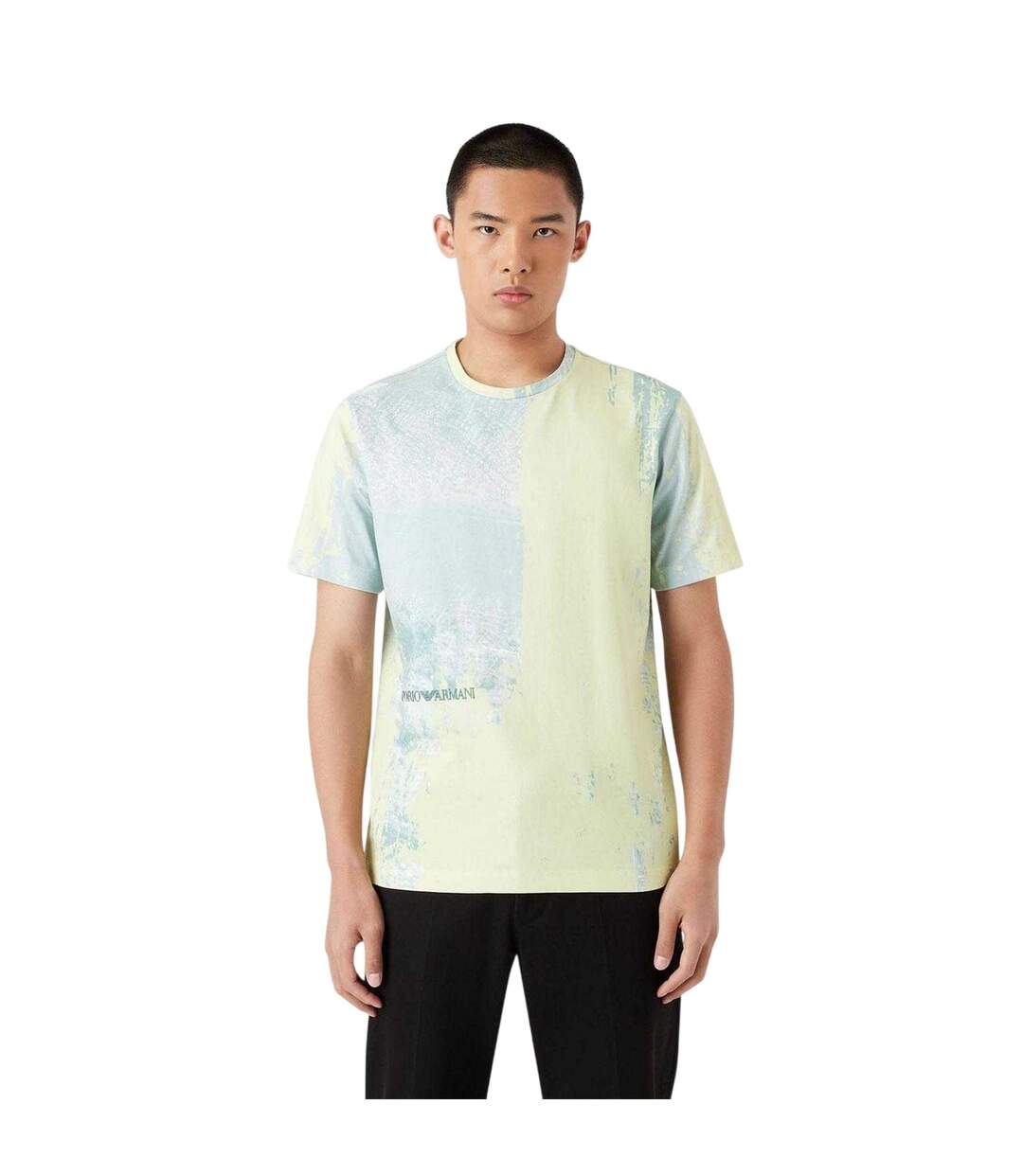 Mens City Cotton All-over Print T-shirt Multicoloured Emporio Armani-1
