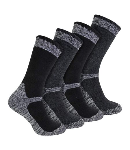 4 Pr Chaussettes de Travail Homme Coton pour Été