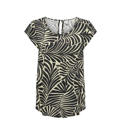 Blouse beige/noir à motifs femme only nova - 34