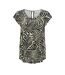 Blouse beige/noir à motifs femme only nova - 34-1