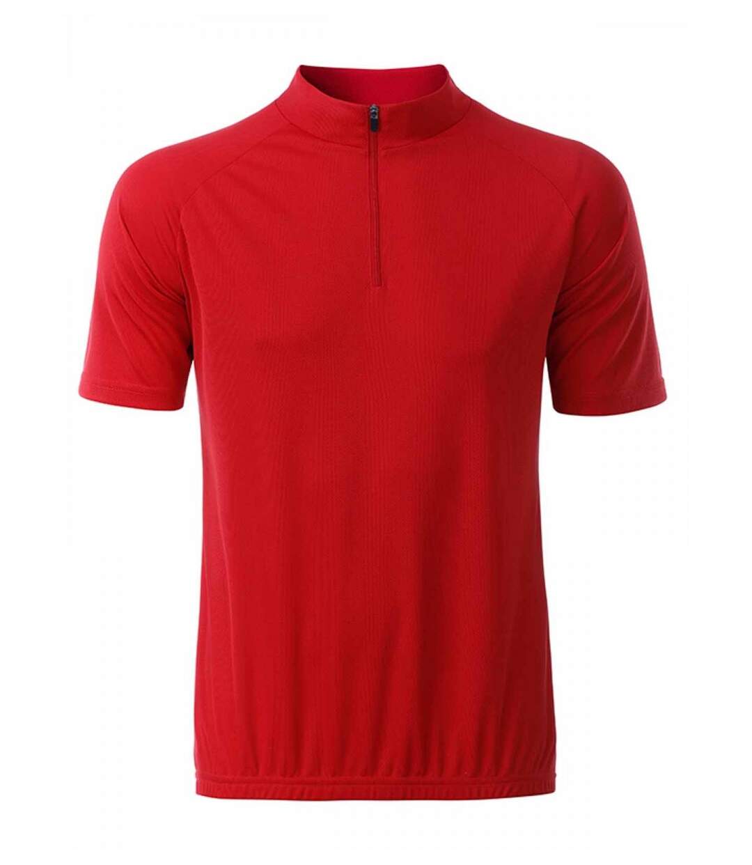 maillot cycliste zippé - HOMME - JN512 - rouge