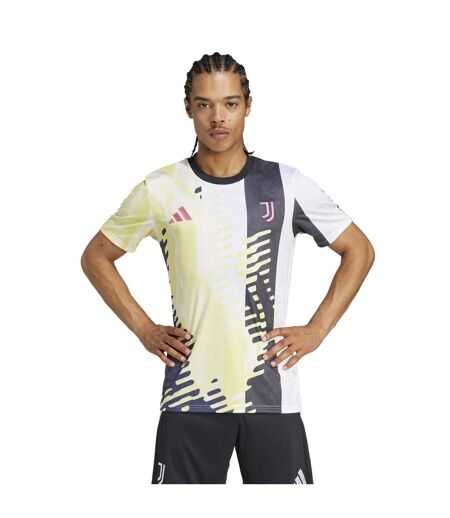 Maillot De Foot Entraînement Motif/style Abstrait Juventus Homme Jaune Noir Adidas