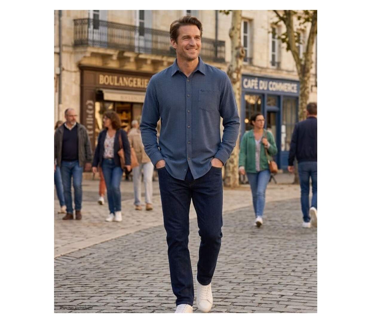 CHALLENGER TIBAULT1 - Chemise à carreaux manches longues en Coton gratté pour une chaleur naturelle-5