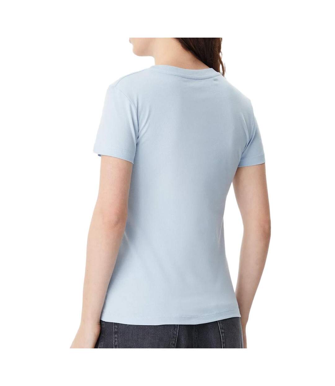 T-shirt bleu femme calvin klein jeans gradient - l-2