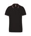 Kariban Mens Contrast Short Sleeve Polo Shirt (Black) - UTRW4217-1