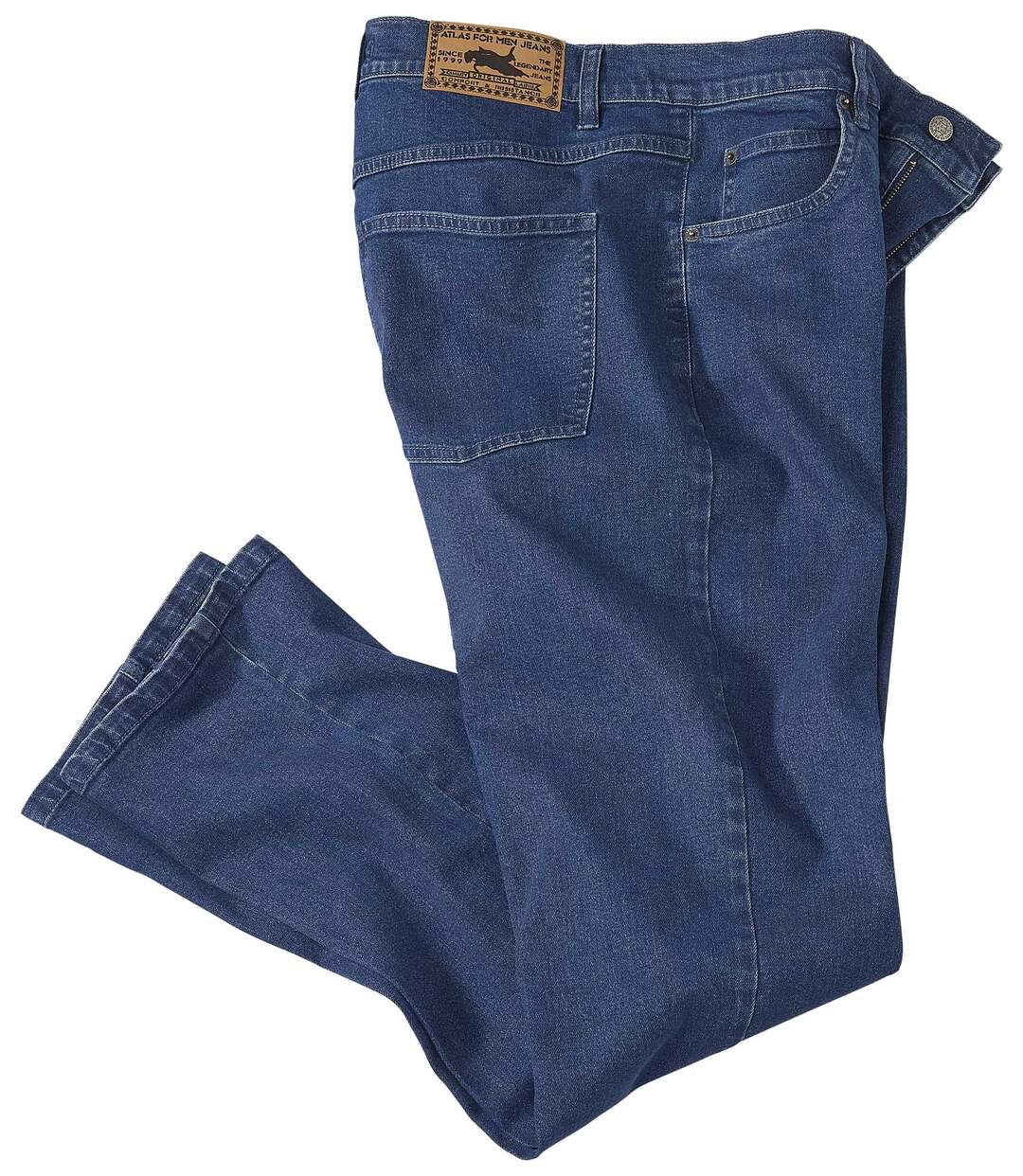Men's Blue Regular Stretch Jeans  Atlas For Men