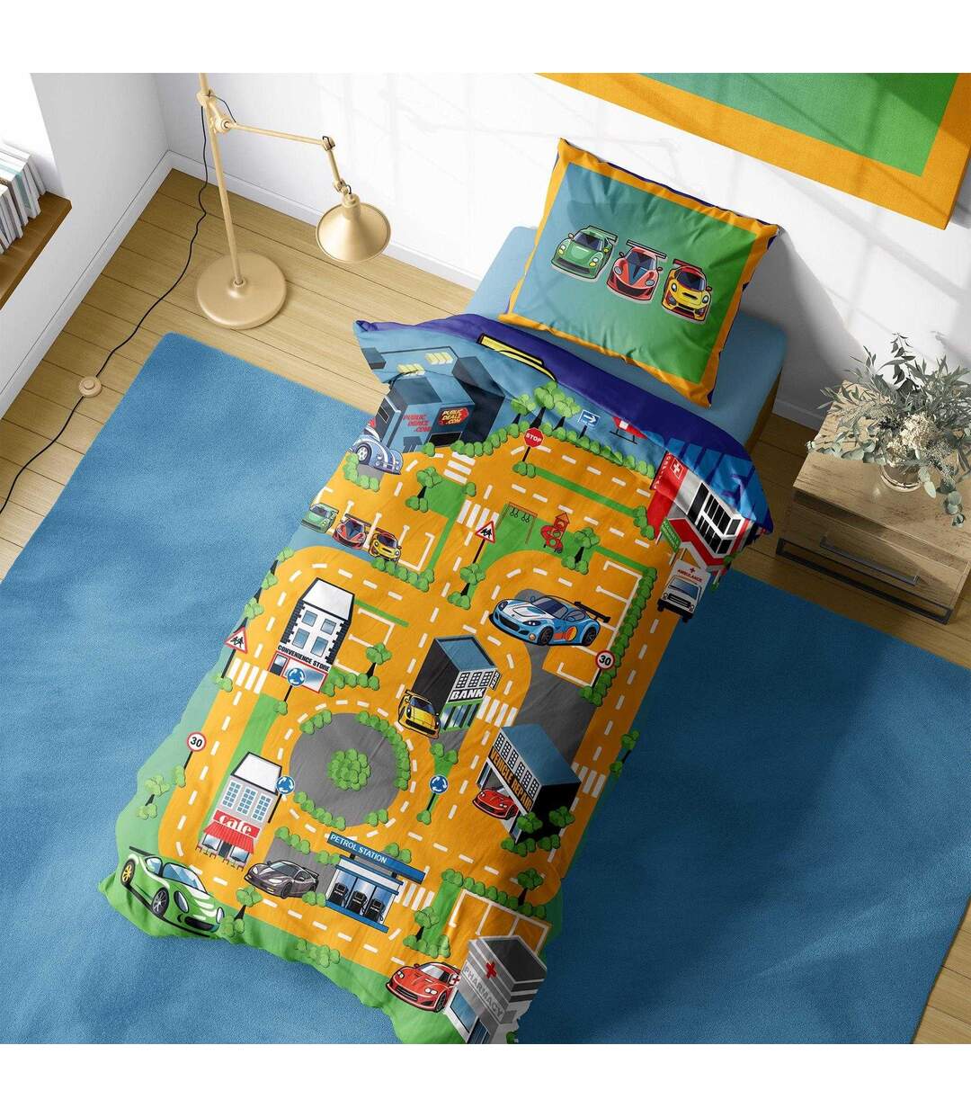 Champion Road Track Panel Duvet Set Multicoloured K Collection-1