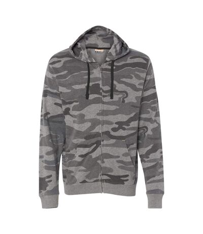 Sweat À Capuche Motif/style Camouflage Adulte Noir Burnside